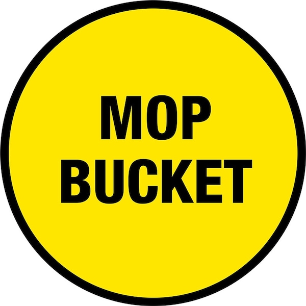 Mop Bucket 36in Diameter Non Slip Floor Sign